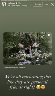 Still taken from Balionis’ Instagram Story _ Image Source: Instagram/@balionis
